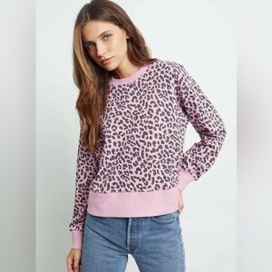 Rails Ramona Sweatshirt in Pink Jaguar Size Medium